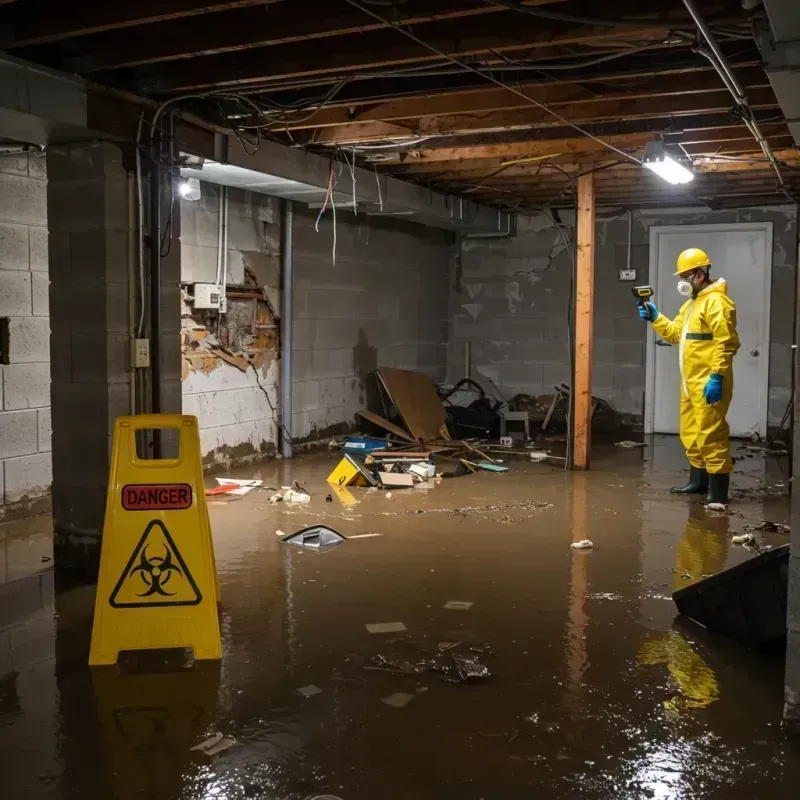 Flooded Basement Electrical Hazard in Freedom, NH Property